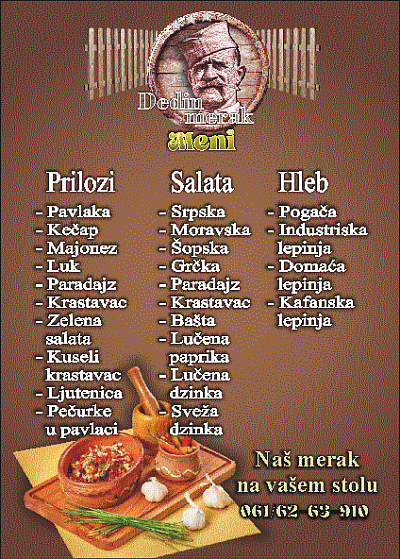 prilozi,salate,hleb